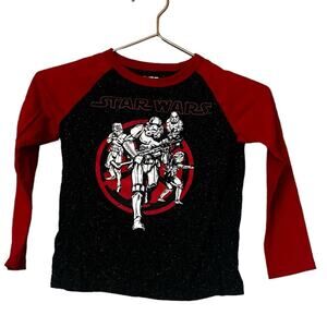 Star Wars Disney Stormtrooper Boy’s Long Sleeve Tee Shirt Top Size XS